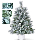 2ft Tabletop Christmas Tree with Eucalyptus & Pine Needle Accents