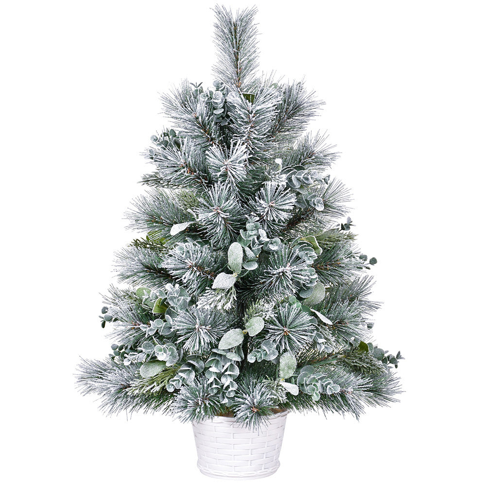 2ft Tabletop Christmas Tree with Eucalyptus & Pine Needle Accents