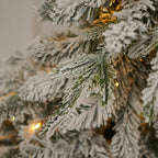 Pre-lit Christmas Artificial Tree 4-Piece Set, Garland, Wreath and Set